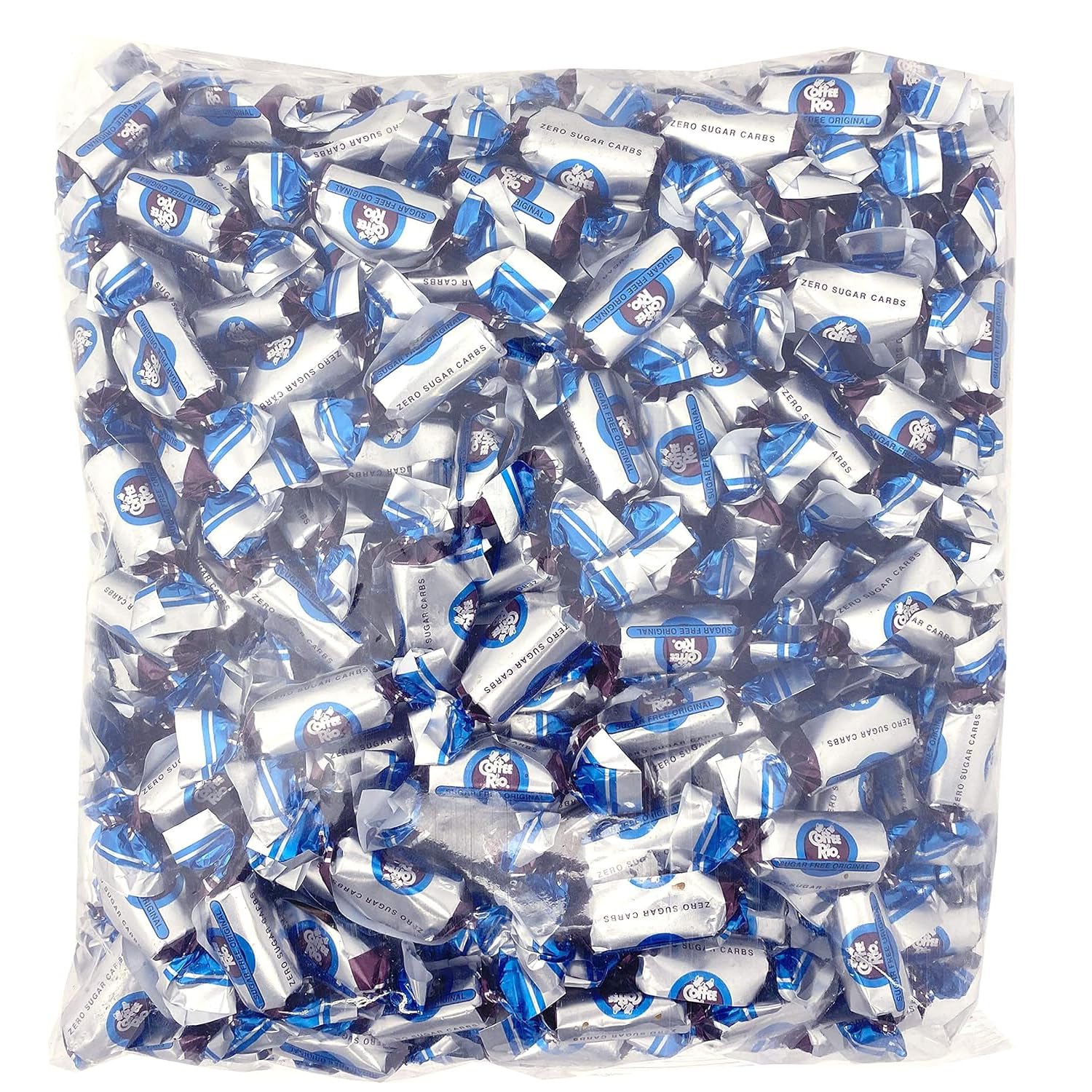 Coffee Rio sugar free original coffee candy bulk 3lb on display for bulk snacking