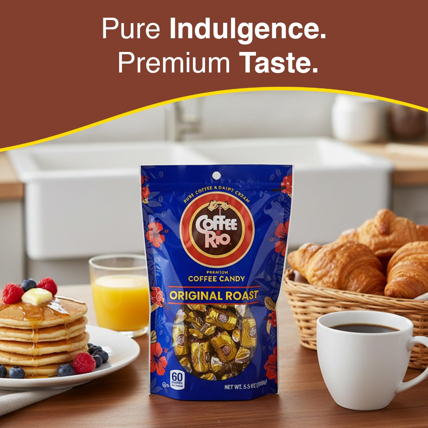 Individually wrapped Coffee Rio candies for on-the-go snacking