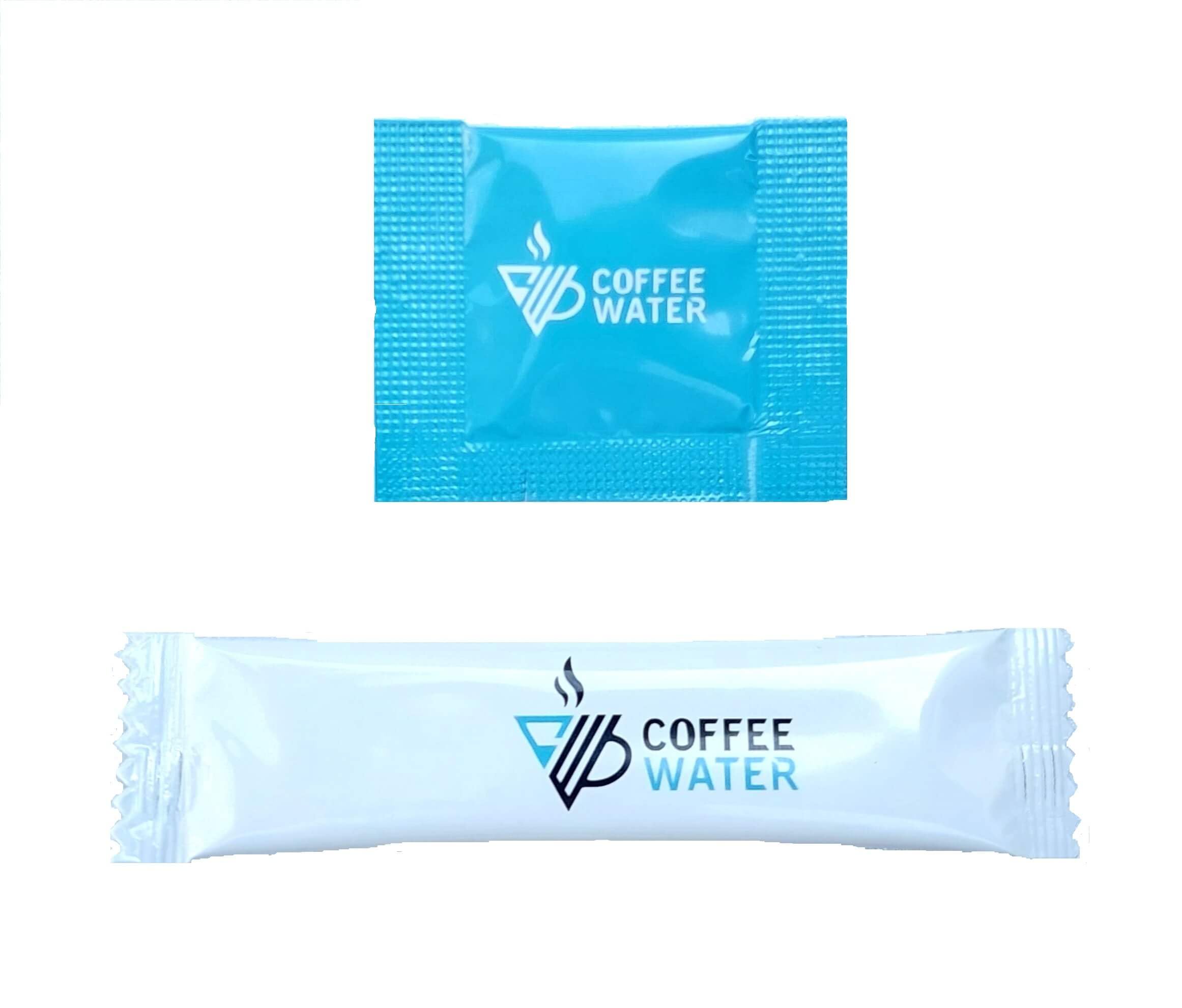 COFFEE WATER mineral packs in water bottle to enhance flavor with RO or distilled water.