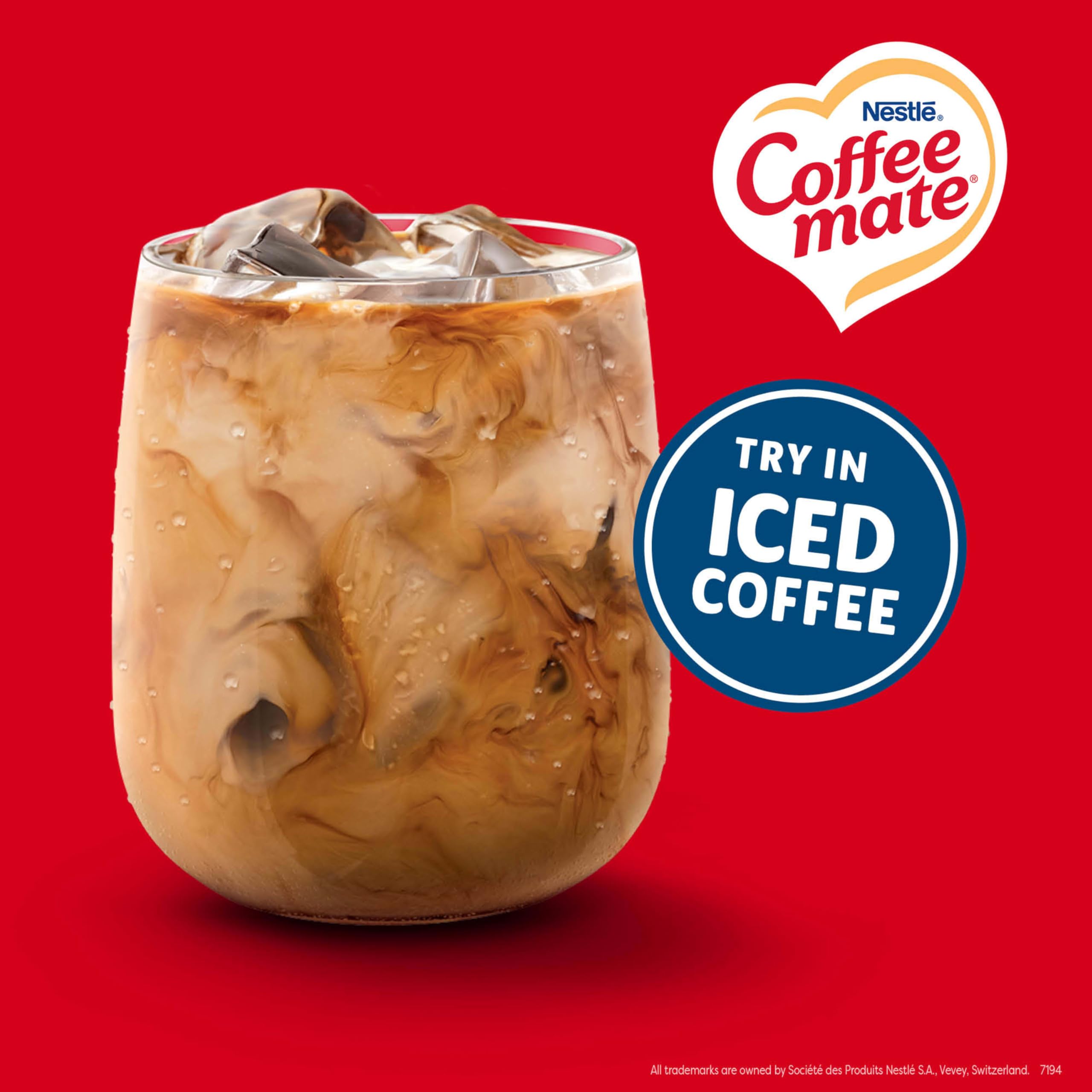 Coffee mate Vanilla Caramel single, creamy vanilla and caramel notes.