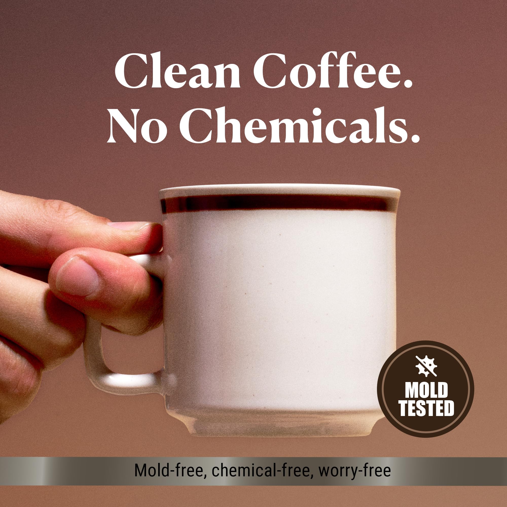 COFFREE clean and pure coffee experience with low-acid Arabica beans.