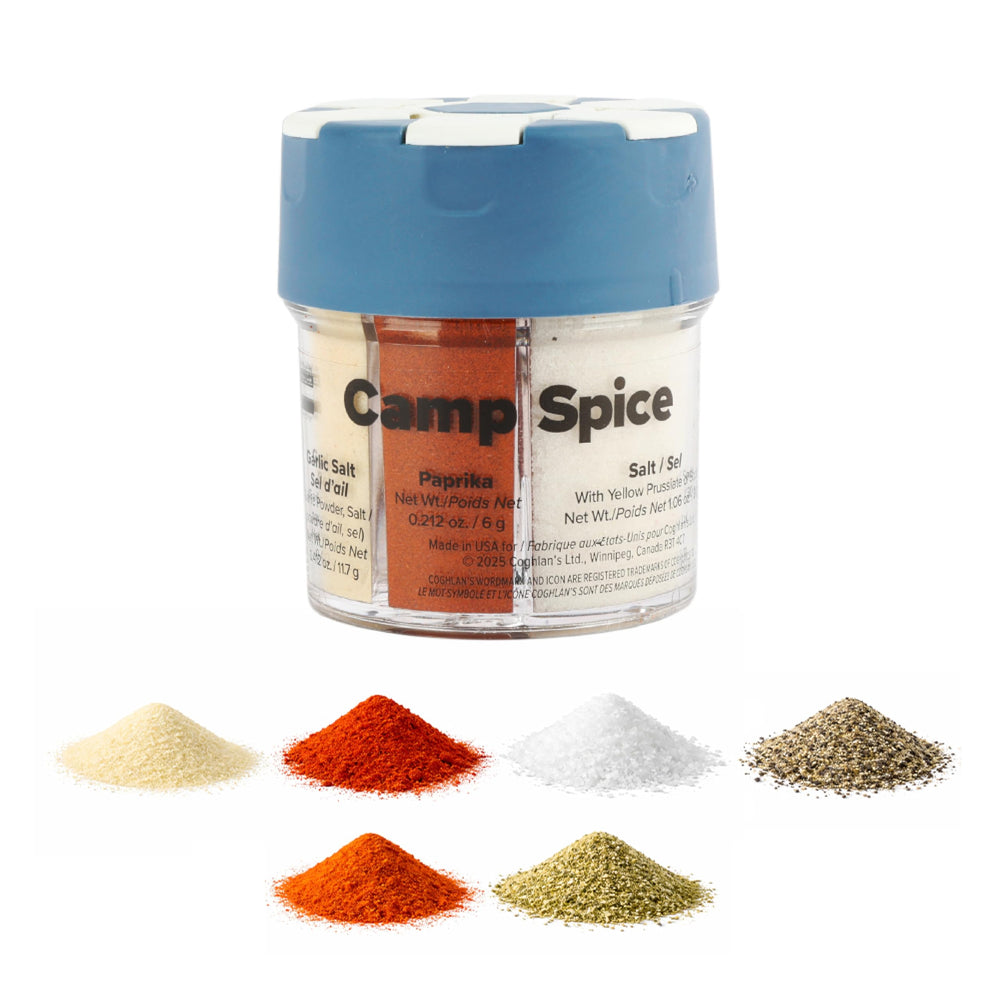 Coghlan's Camp Spice made in USA emphasizes durable, travel-ready quality