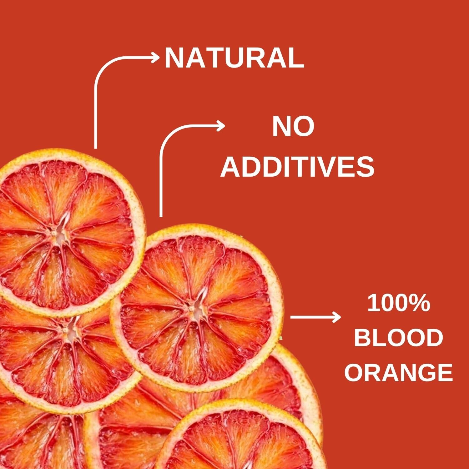 cokcerez dehydrated blood orange slices dessert topping, bright color and aroma for desserts
