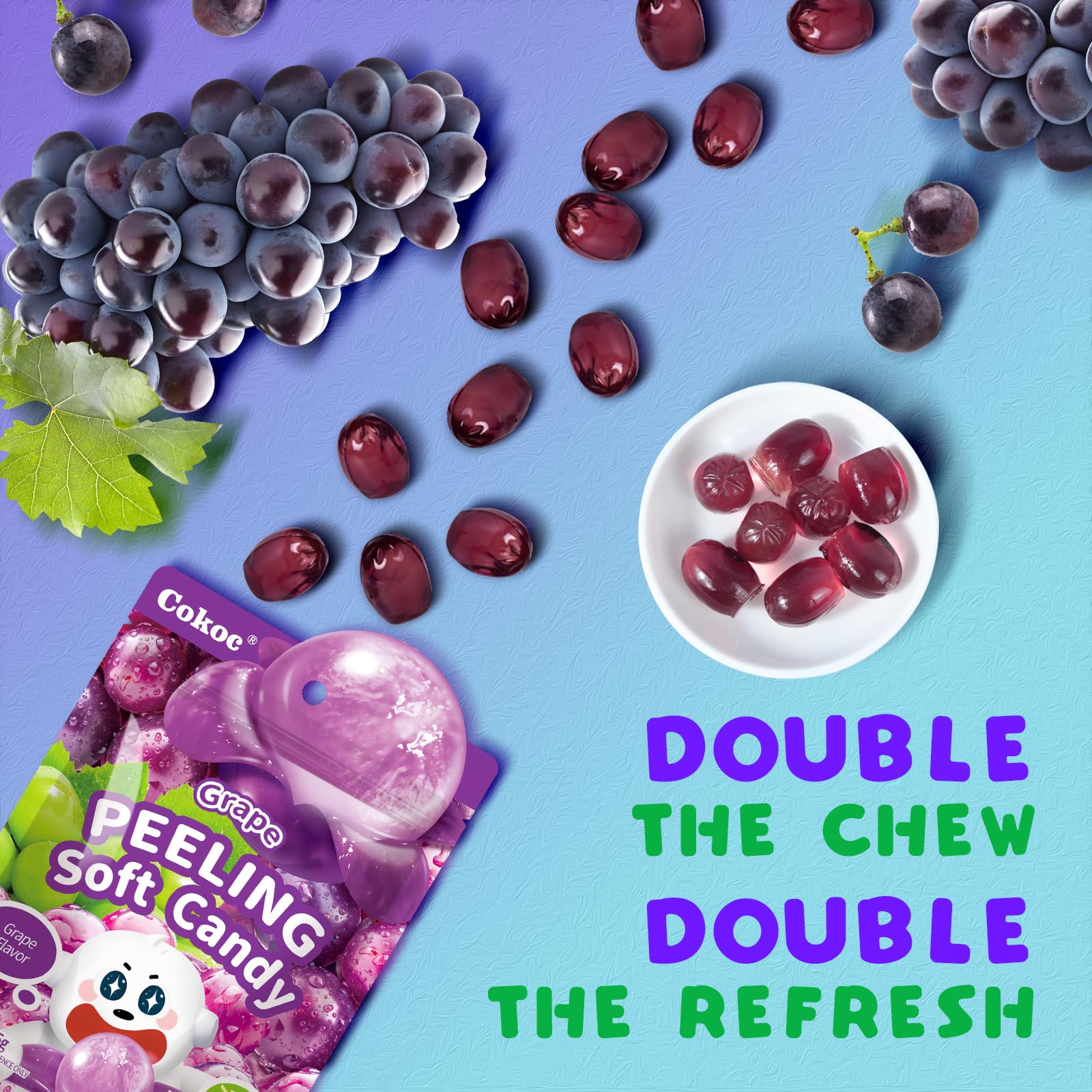 COKOC resealable pack image highlights freshness and portability.