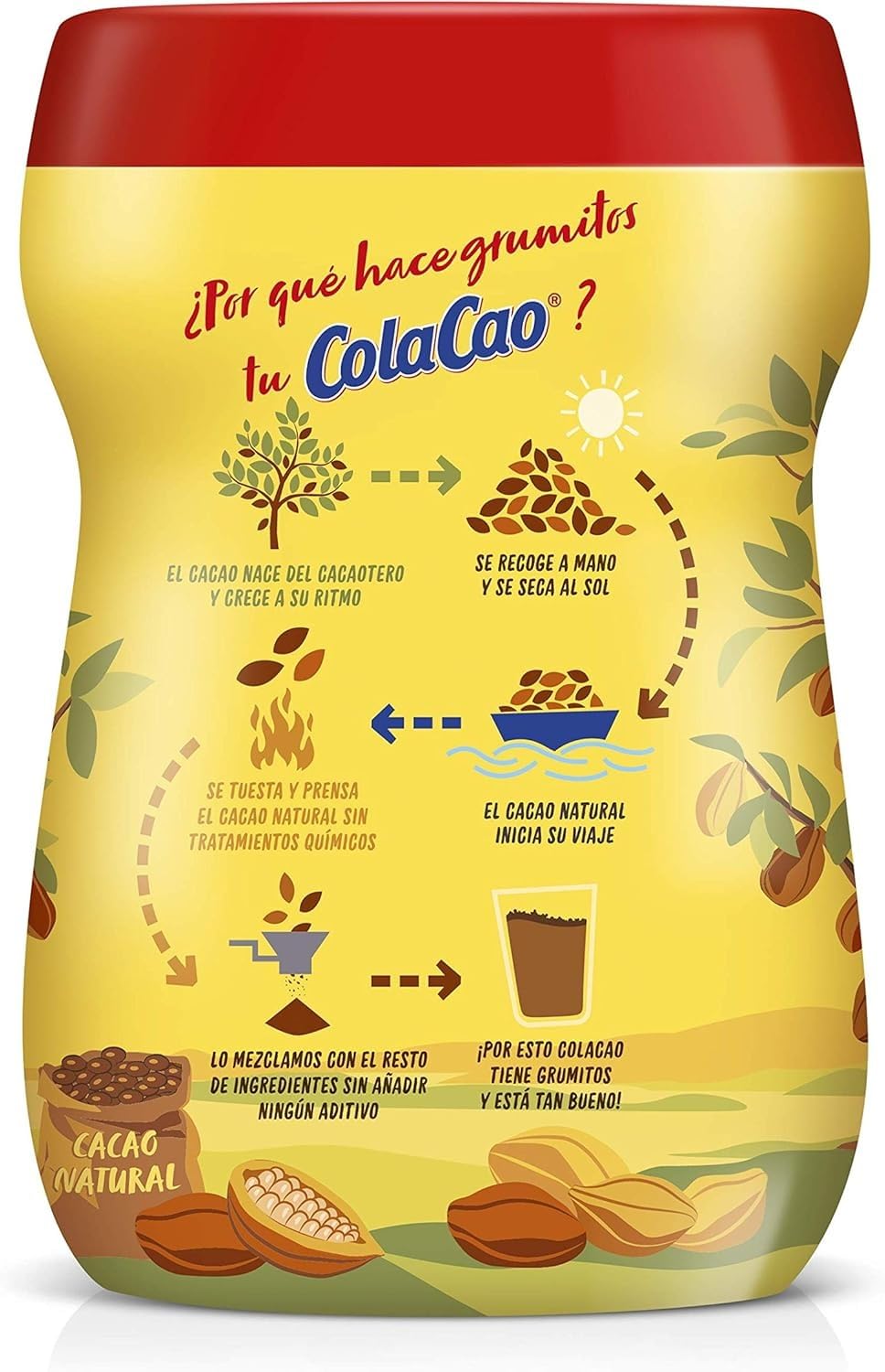 Cola Cao measuring spoon for precise, mess-free cocoa mixing.