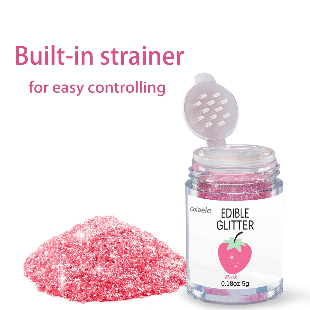 Colaele 11-color glitter collection ready for festive desserts.