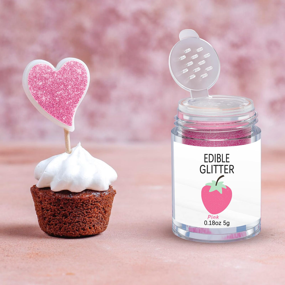 Colaele vegan, dairy-free glitter dust packaging for safe home use.