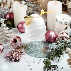 Colaele White Edible Glitter Spray gives chocolates a shimmering finish.