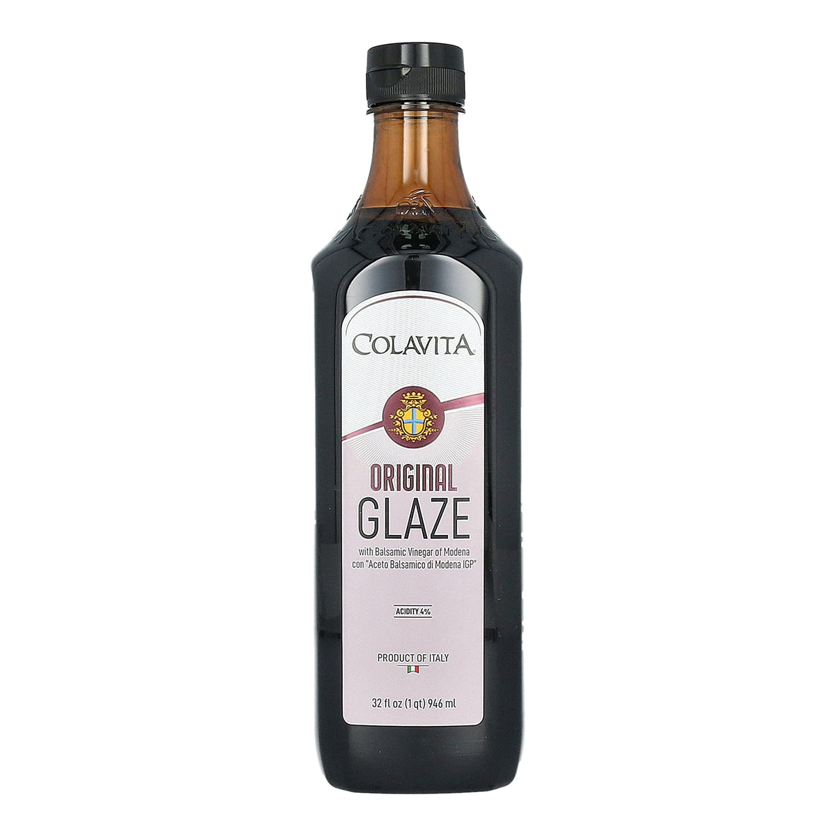 Colavita Balsamic Glaze bottle front, premium glaze ideal for finishing salads.