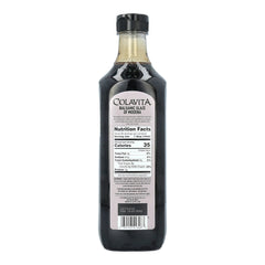 Colavita Balsamic Glaze bottle pour, silky drizzle for marinating and finishing.