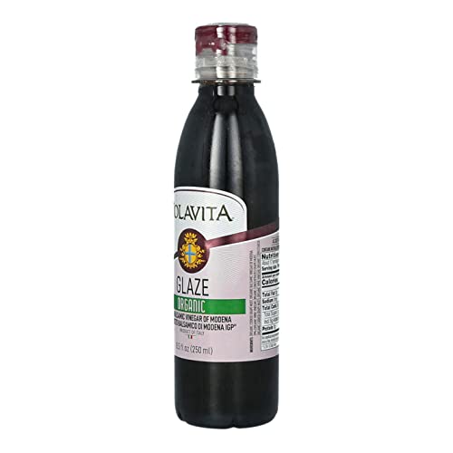 Colavita balsamic glaze label highlights organic ingredients