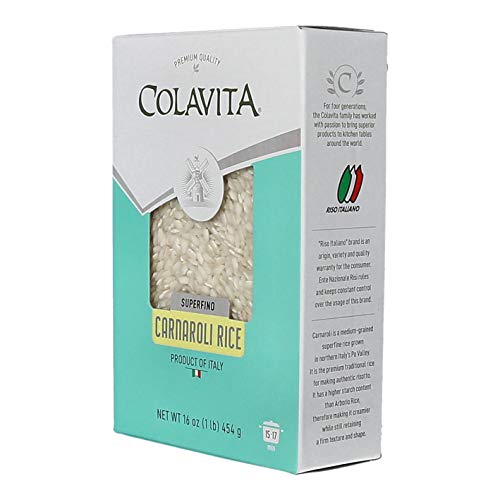 COLAVITA Carnaroli rice packaging vacuum-packed for freshness.