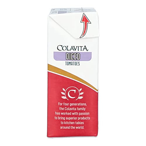 Colavita diced tomatoes in recipe prep; quick, convenient option.