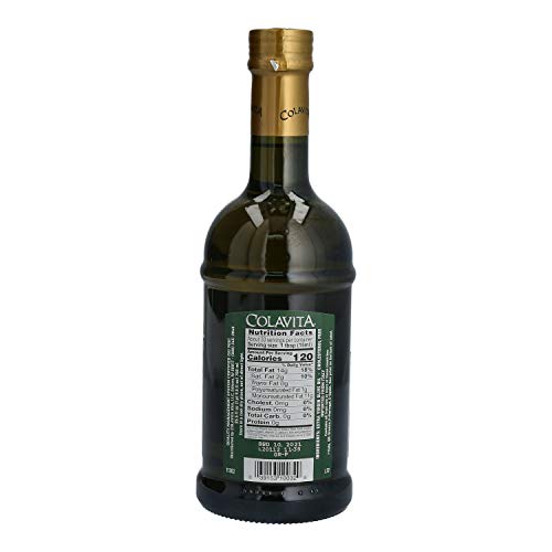 Colavita EVOO Special bottle pour showing smooth stream for finishing dishes.