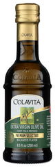 Colavita extra virgin olive oil bottle, ideal for finishing dishes with bright flavor