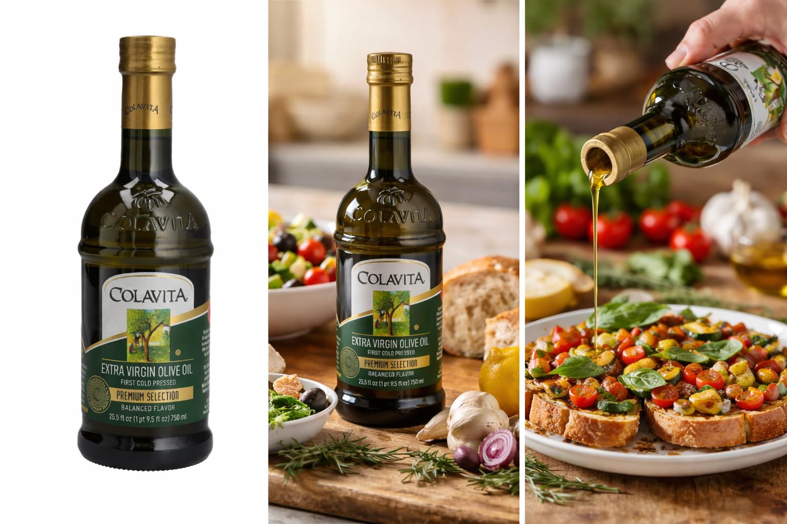 Colavita fruity-spicy flavor profile enhances finishing and light sautéing