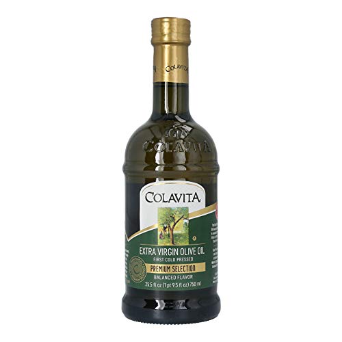 Colavita olive oil label design highlights heritage and quality