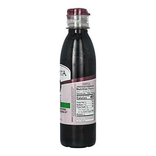 Colavita organic balsamic glaze ingredients displayed on label