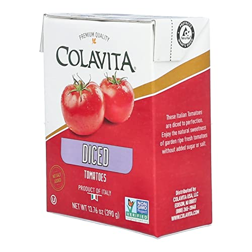 Colavita diced tomatoes; Italian harvest flavor for everyday meals.