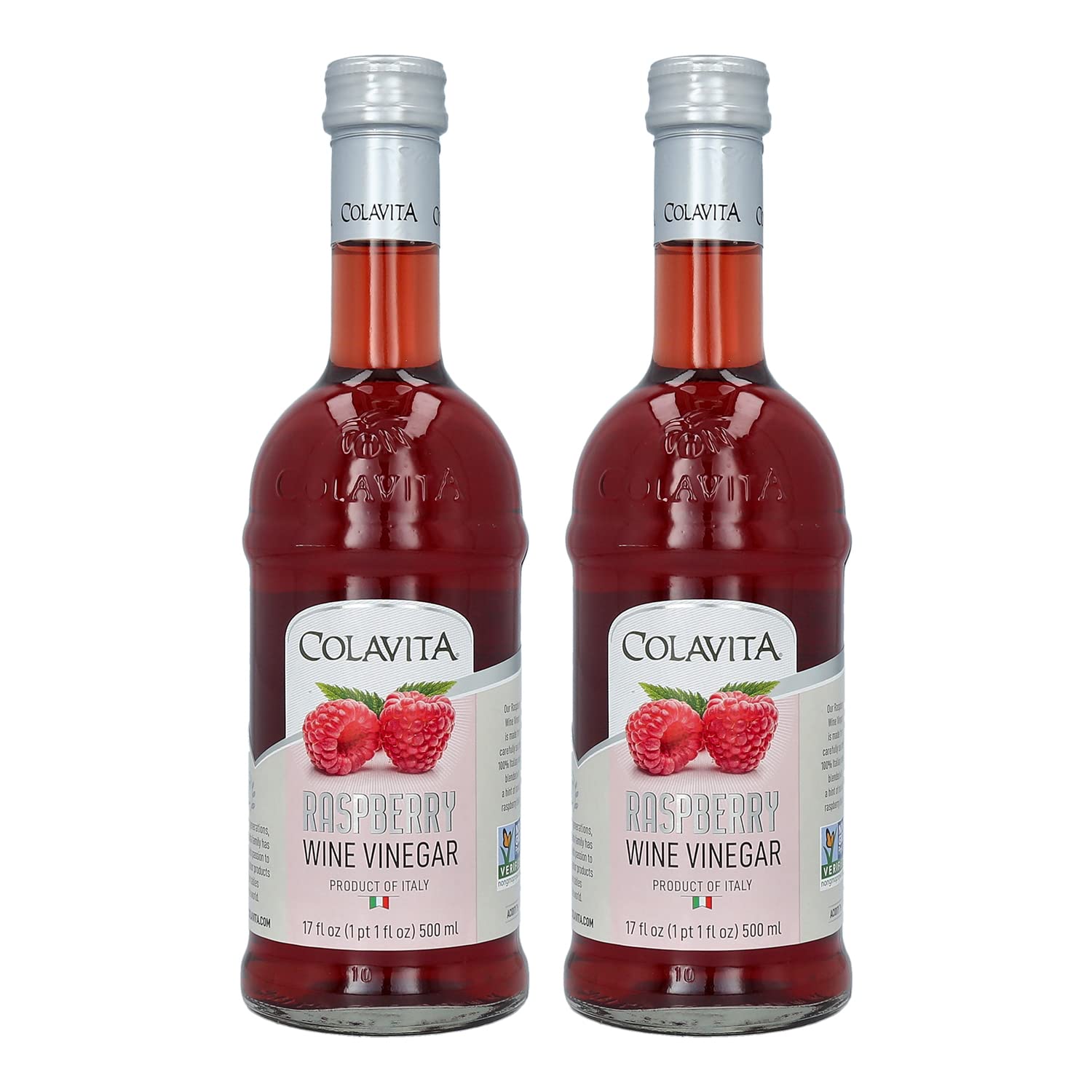 Colavita Raspberry Red Wine Vinegar bottle front, ideal for vibrant dressings