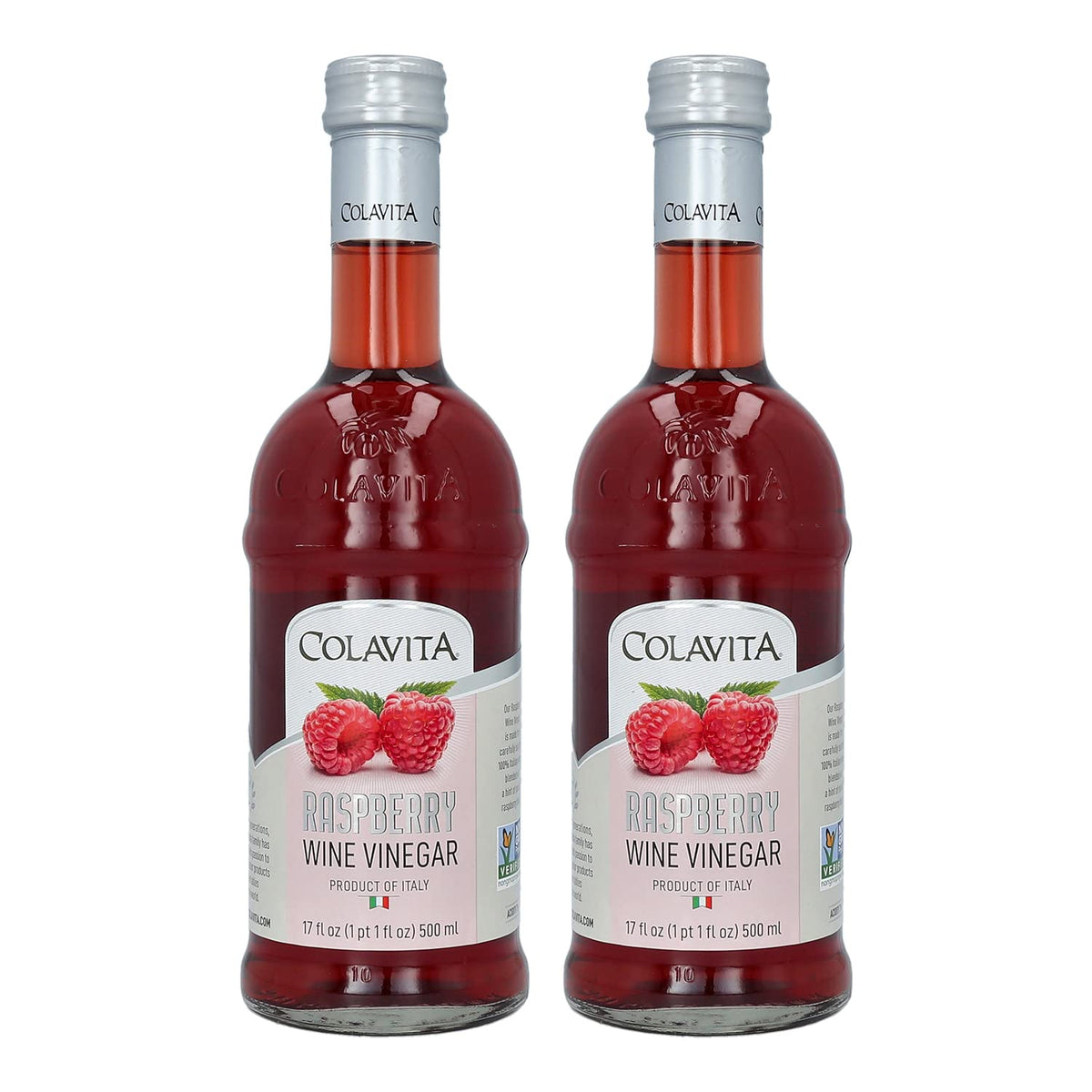 Colavita Raspberry Red Wine Vinegar bottle front, ideal for vibrant dressings