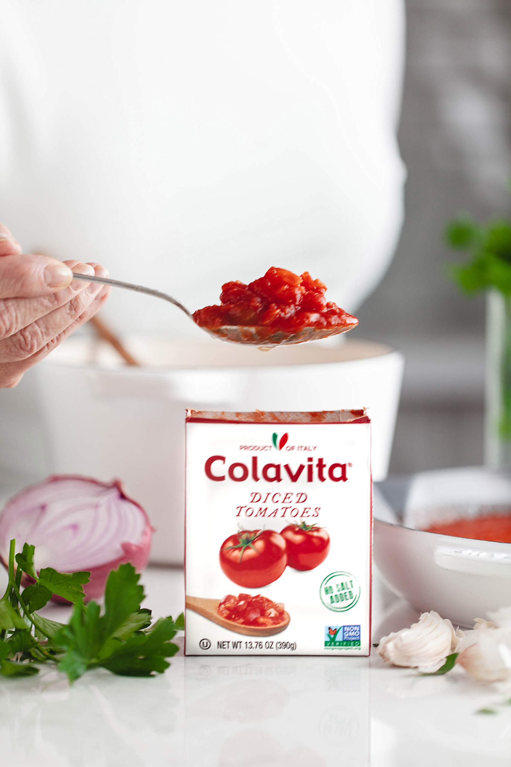 Colavita Recart container sealed; easy reseal and storage.