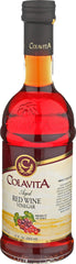 Colavita red wine vinegar bottle pour for dressings and marinades.