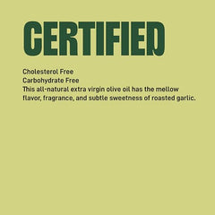 Colavita Roasted Garlic EVOO dressing on greens adds depth and aroma.
