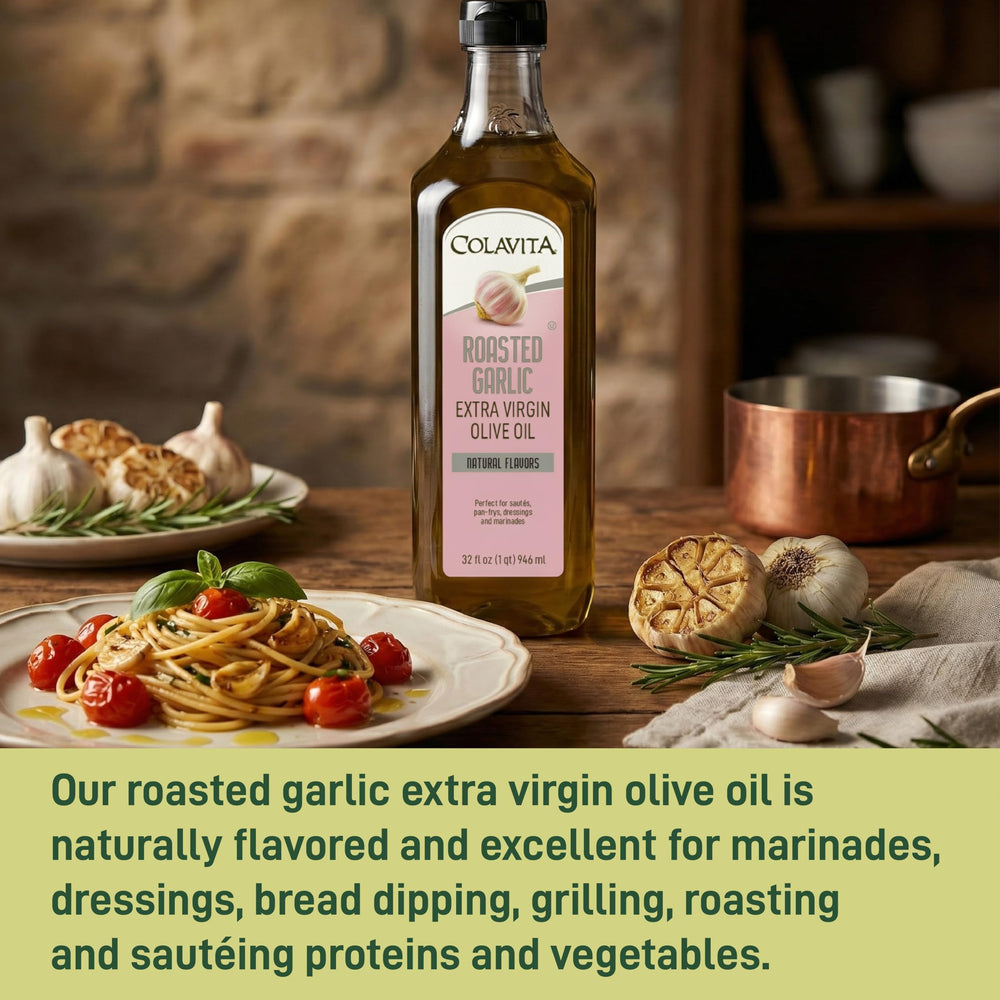 Potatoes roasted with Colavita Roasted Garlic EVOO become crispy and flavorful.