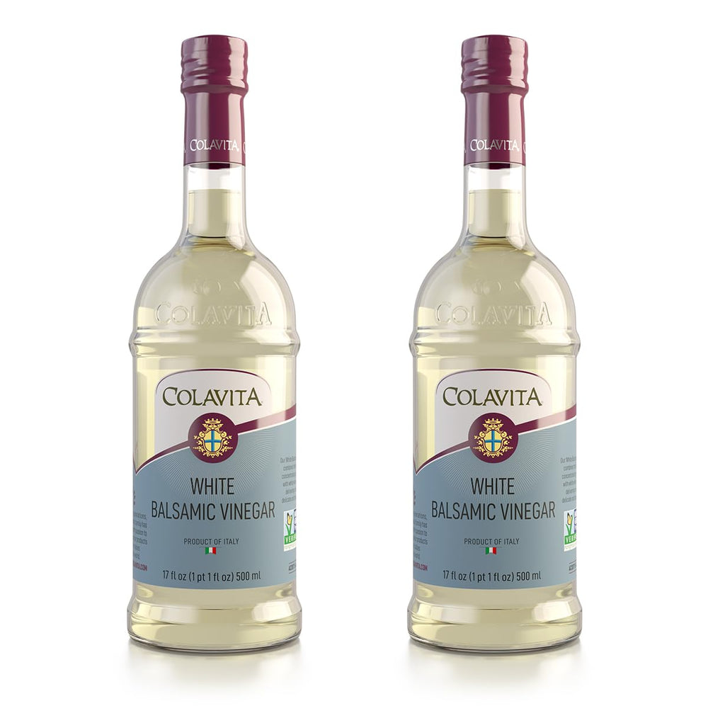 COLAVITA White Balsamic Vinegar bottle front, authentic Italian quality for everyday cooking.