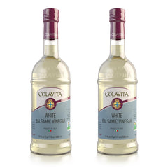 COLAVITA White Balsamic Vinegar bottle front, authentic Italian quality for everyday cooking.