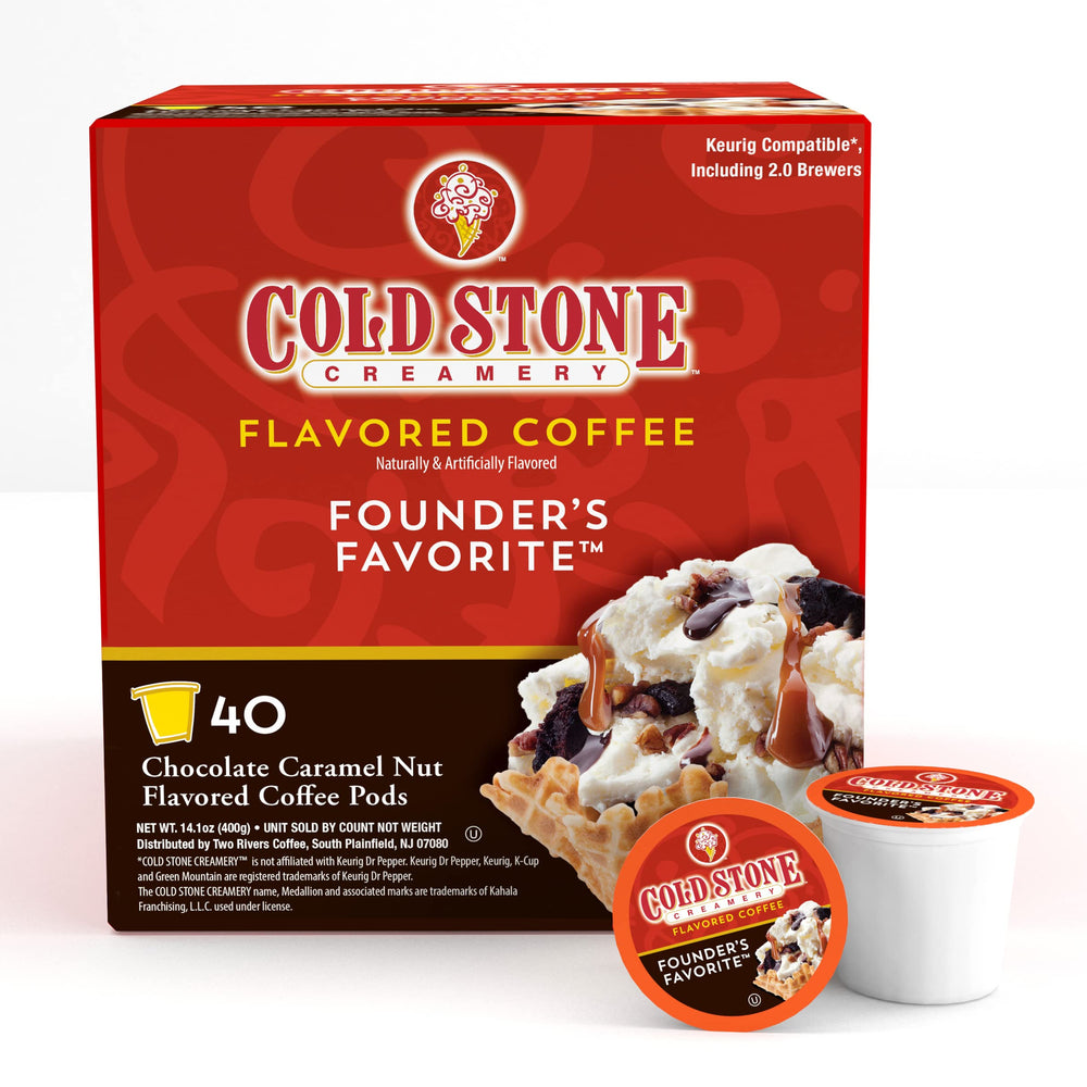 Cold Stone Beverages 40-count sampler display, ideal for coffee lovers and gifting.