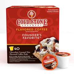 Cold Stone Beverages 40-count sampler display, ideal for coffee lovers and gifting.