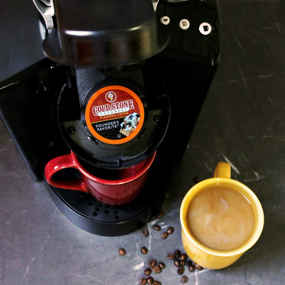 Cold Stone Beverages ethically sourced beans packaging highlights sustainable craft roasting.