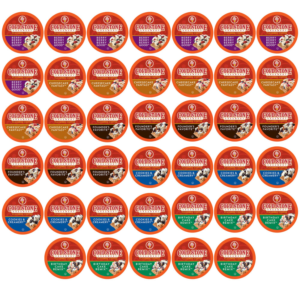 Cold Stone Creamery Beverages assorted flavors coffee pods for at-home variety.