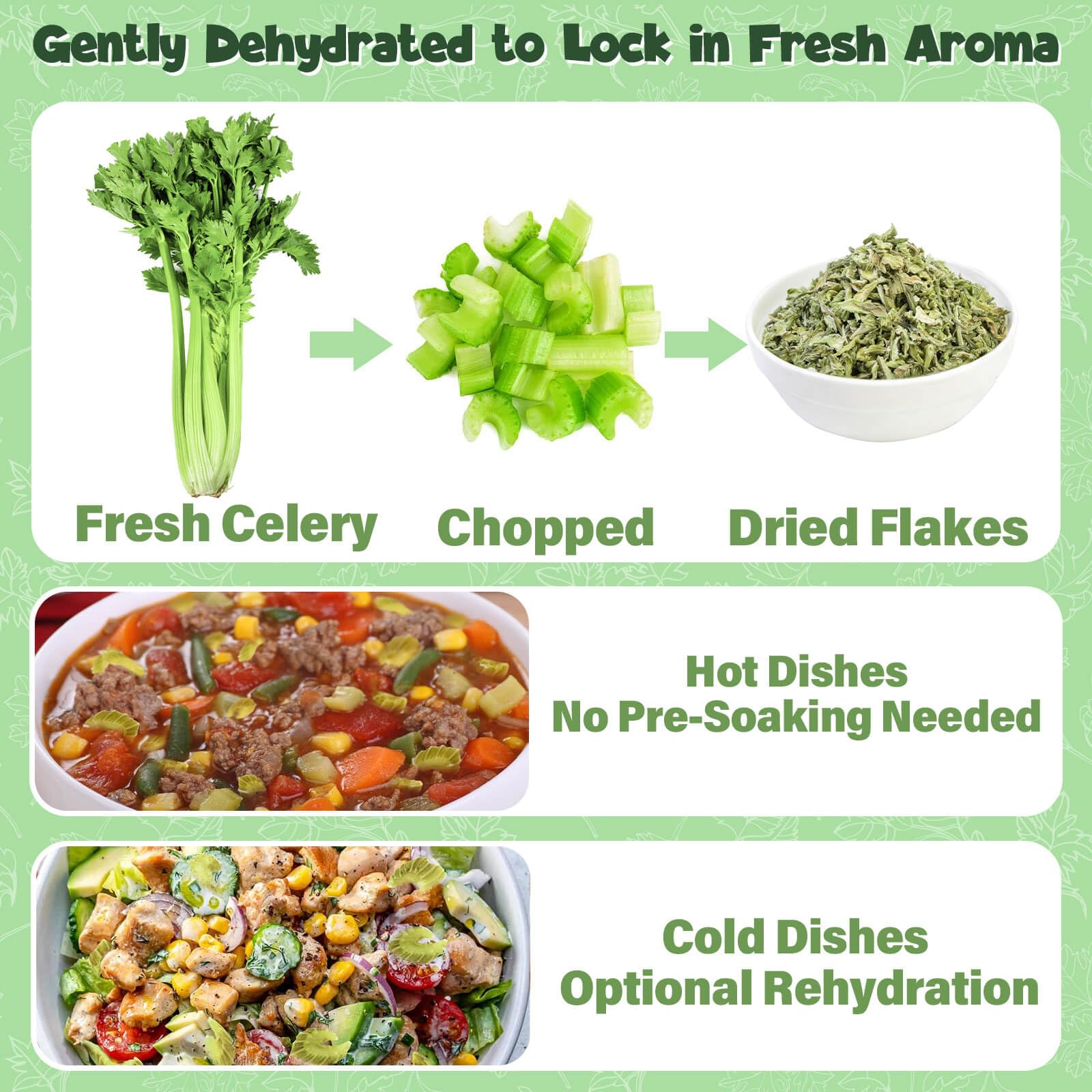 Colehechr Celery Flakes camping kit keeps pantry flavor on hand while traveling.