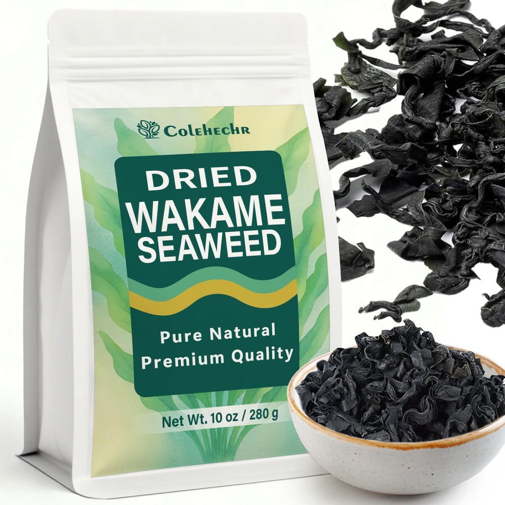 Colehechr wakame bulk bag with resealable pouch for lasting freshness.