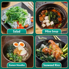 Colehechr wakame natural seaweed ideal for miso soup and salads.