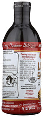 Colgin Liquid Smoke dash on steak demonstrates convenient tangy smoke in seconds.