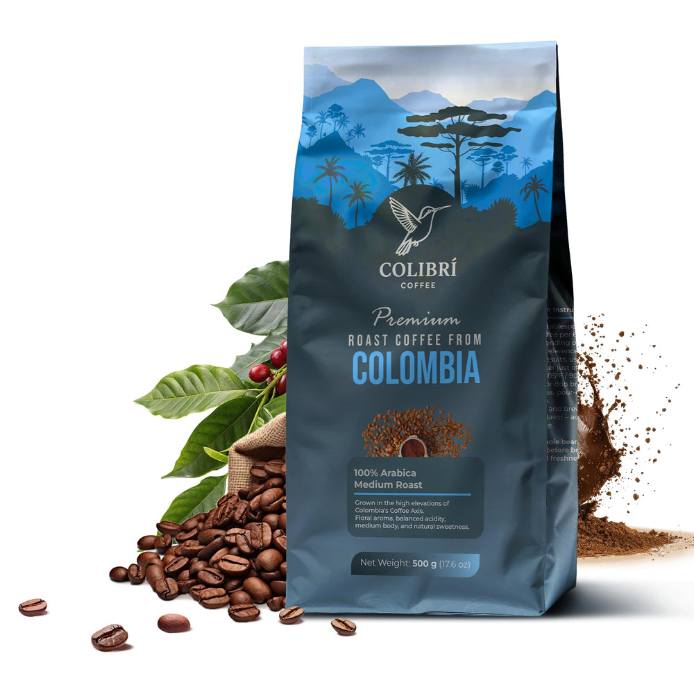 COLIBRI COFFEE daily brew ready in a coffee maker