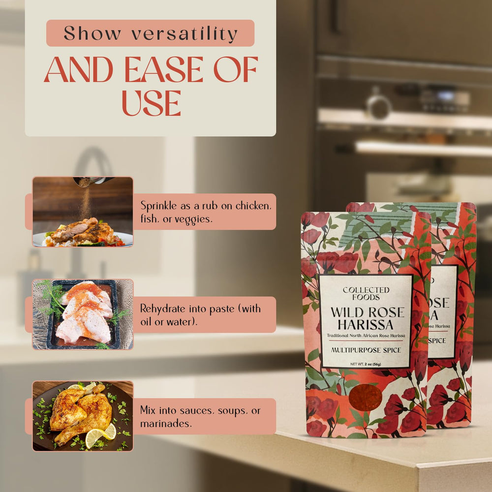 Collected Foods Harissa with couscous for quick aromatic Moorish-style meals