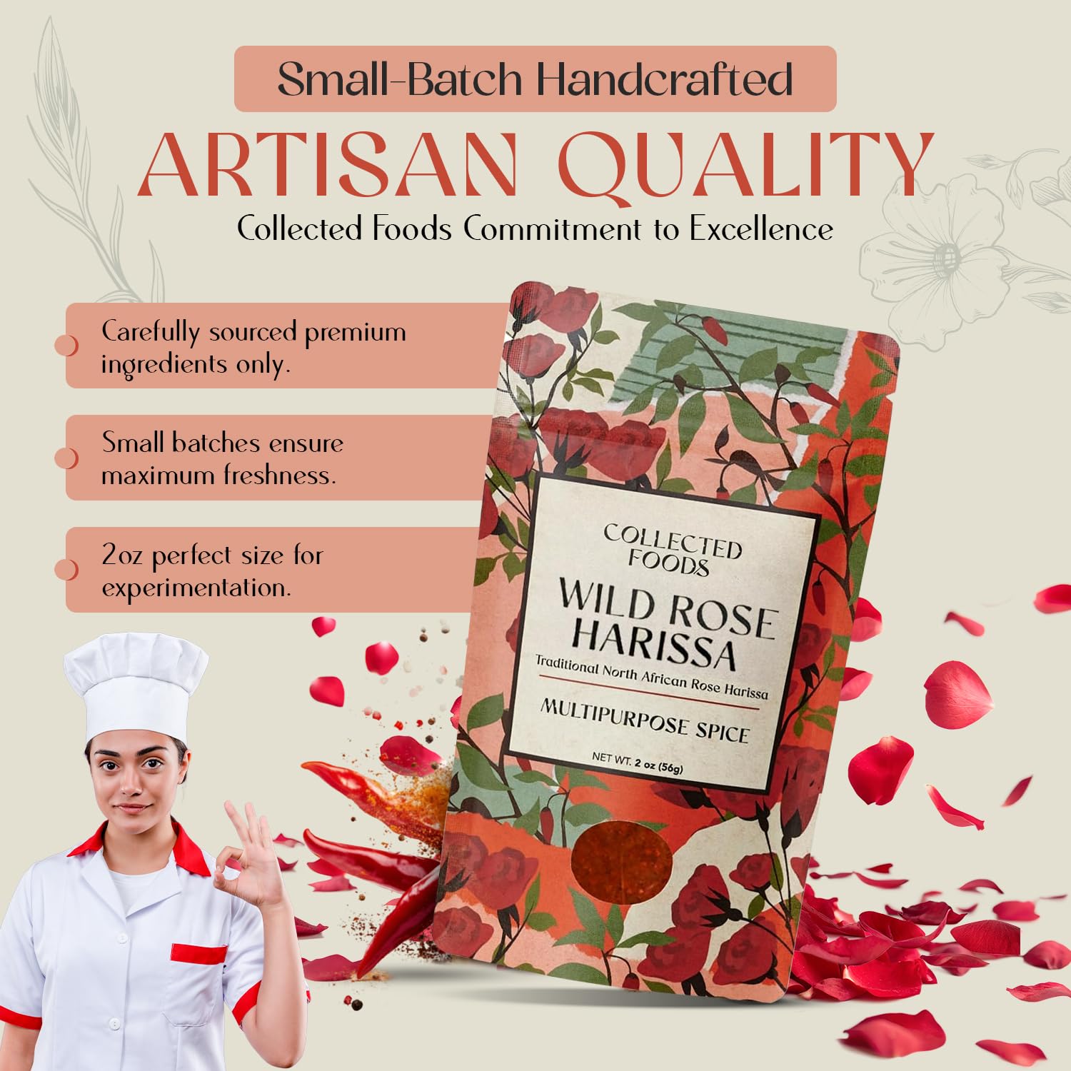Collected Foods Harissa wings glaze-ready for smoky, fruity heat