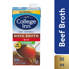 College Inn broth carton cap showing easy reseal for portions
