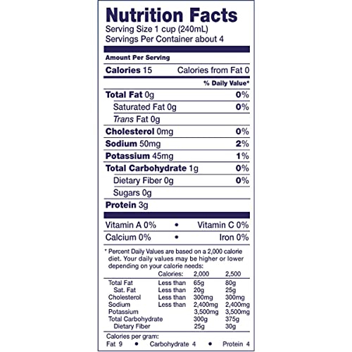 Closeup of College Inn unsalted stock label highlighting Non-GMO ingredients.