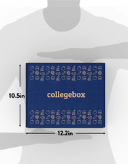 Gift-ready CollegeBox snack box with optional message at checkout.