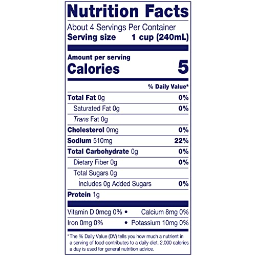 College Inn broth carton label closeup shows no added MSG and natural glutamate note.