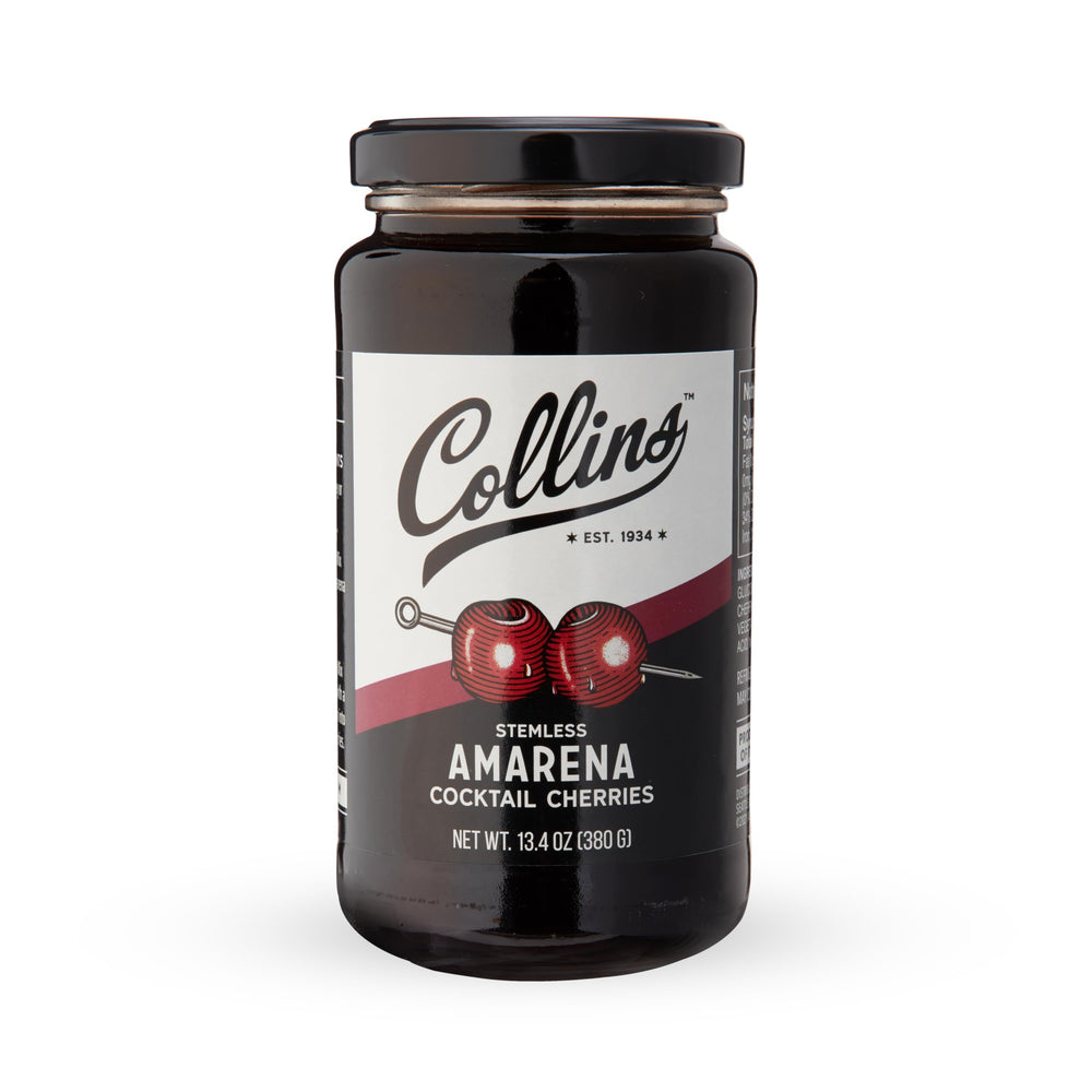 Collins stemless Amarena cherries ideal for Old Fashioned garnishes