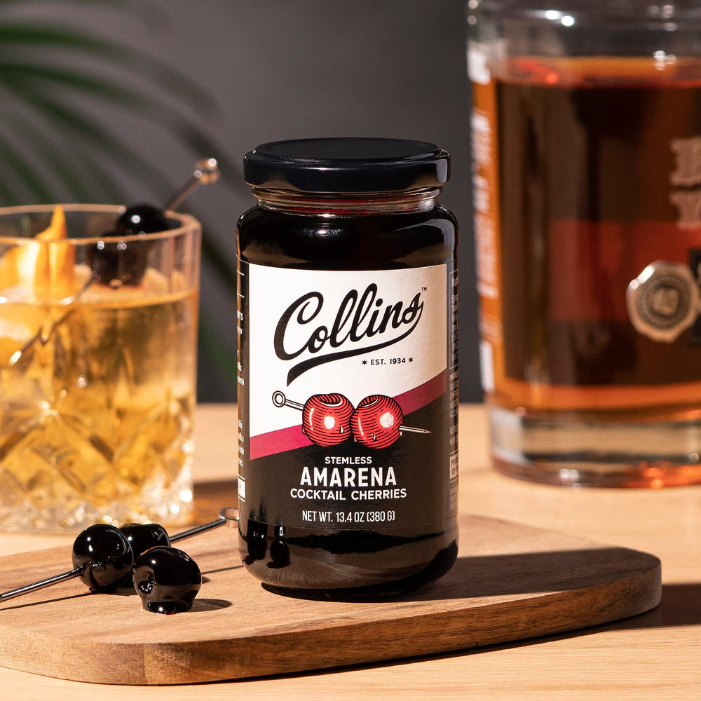 Collins Amarena cherries gift-ready package for cocktail lovers