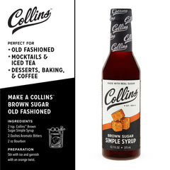 Collins Brown Sugar Simple Syrup in coffee elevates flavor.