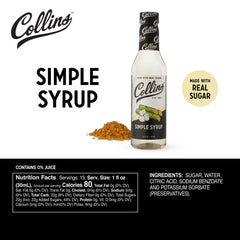 Collins Chicago Simple Syrup adding sweetness to craft cocktails